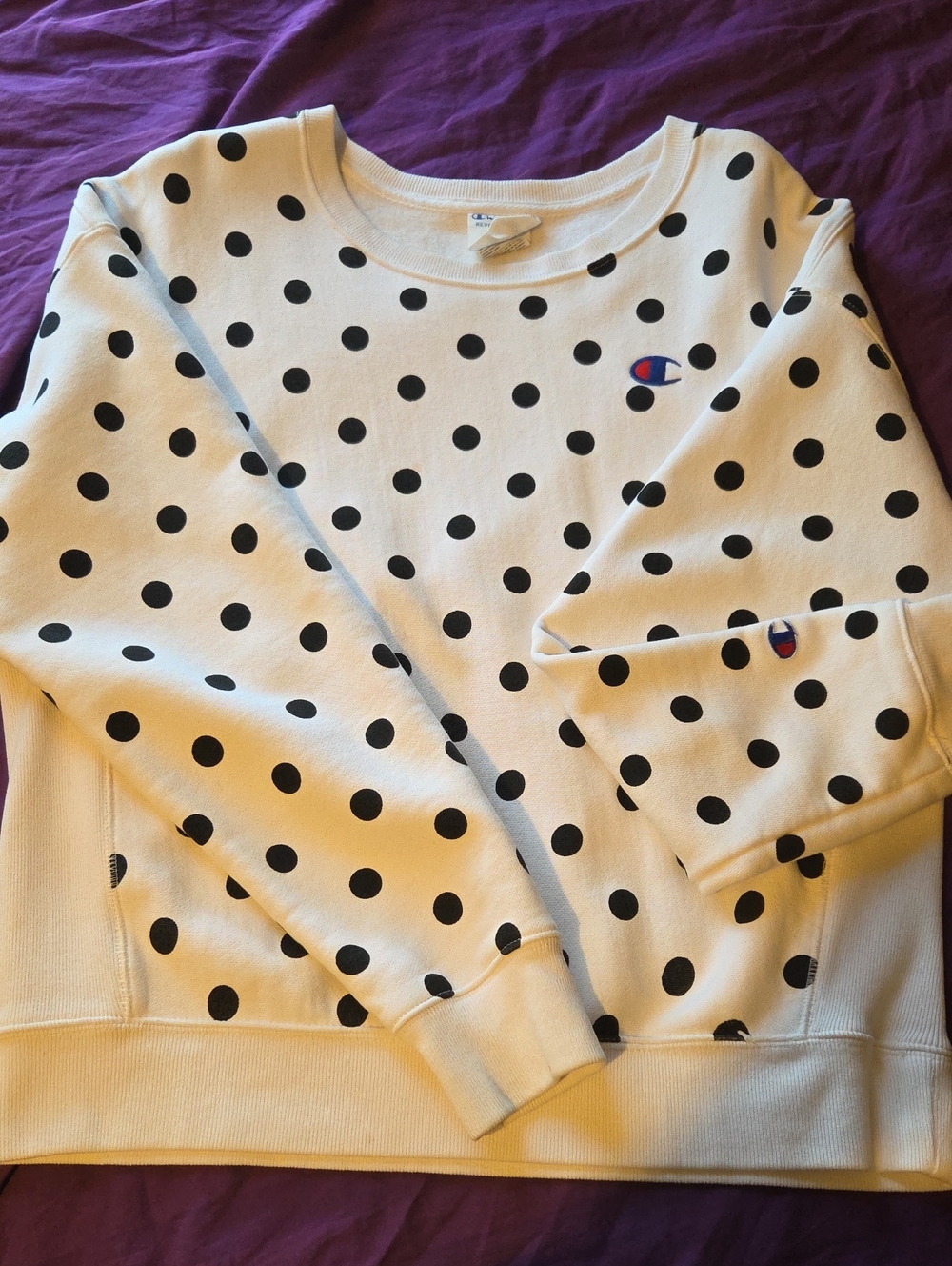 Size large Champion brand reverse weave crew neck sweatshirt.